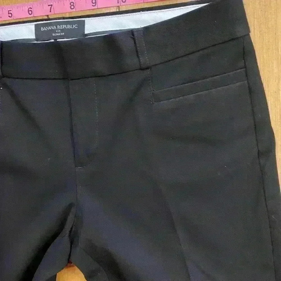 Banana Republic Womens Sloane Fit Black Pants size 2 - Picture 12 of 12